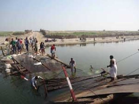 This is Bhatauli bridge, 11 years old, still work going on, PM Modi mention it