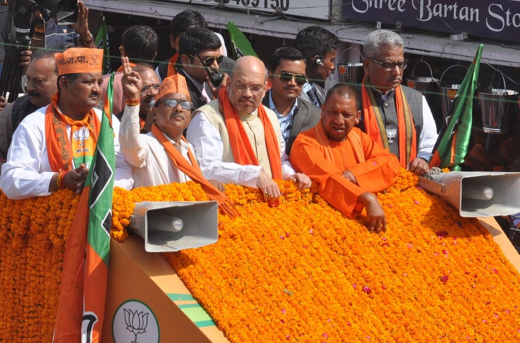 road show amit shah in gorakhpur