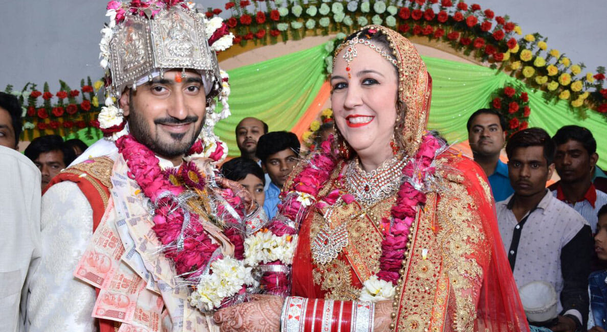 american christen and rajat weding in kanpur