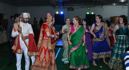 american christen and rajat weding in kanpur