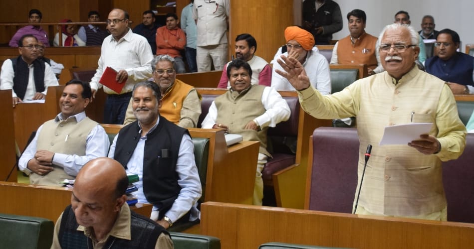 CM khattar reply to bjp mlas in assembly