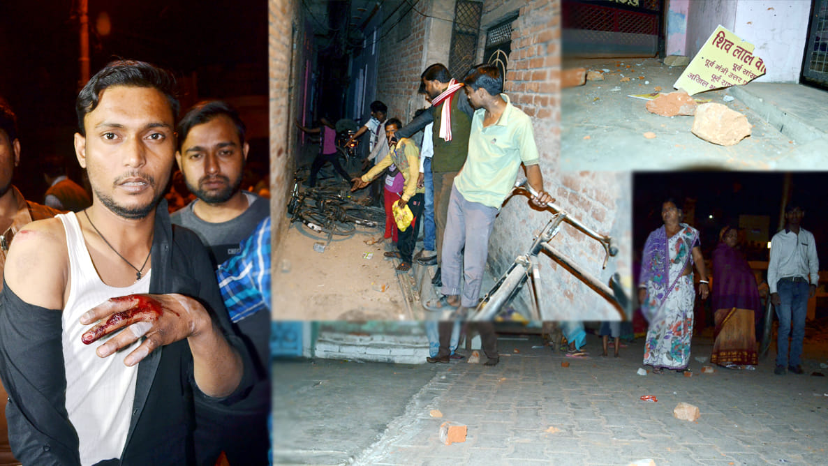 fight between bjp and congres supporters