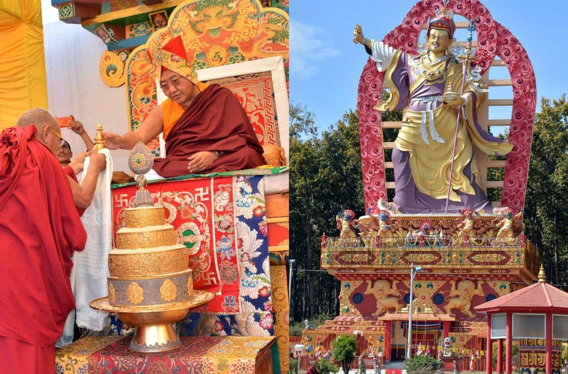 100 feet high statue unveiled in Mindroling monastery