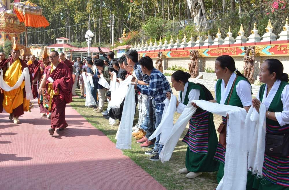 100 feet high statue unveiled in Mindroling monastery
