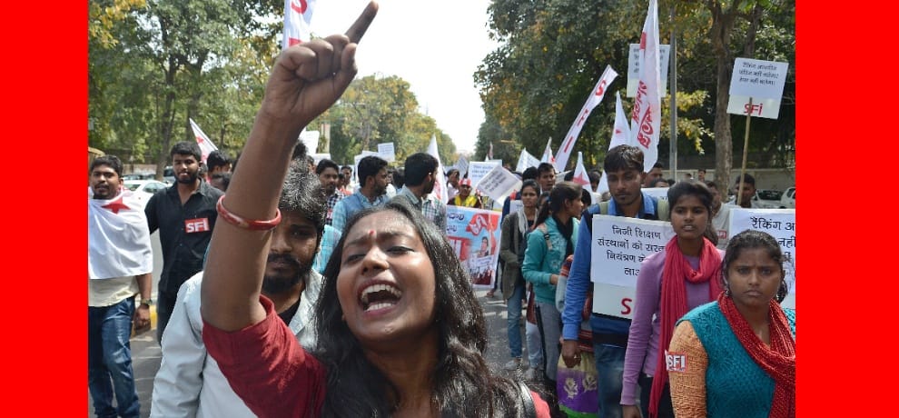 SFI Mandi House to Parliament Street police station withdrawn in March