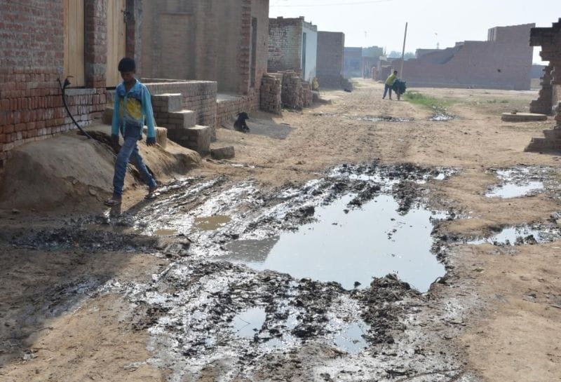 The deluge of mud and dirt streets here,