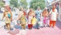 Urban, heat in the, estate water, crisis, deepens, jind