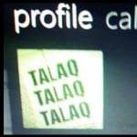  husband sent his profile pic to wife in which has written with three times talaq in hyderabad