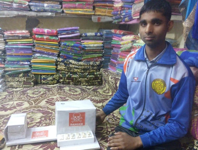 Bilaspur Student Anshul Made Security System for Shops.