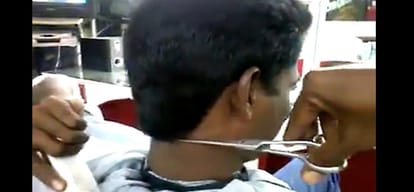  dalits of a village in Karnataka use to go another villages saloon after cast discrimination issue