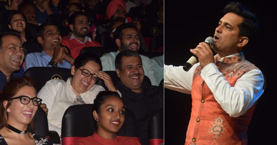 renowned comedian deepak raja at tagore theatre chandigarh for japal bhatti humour fest