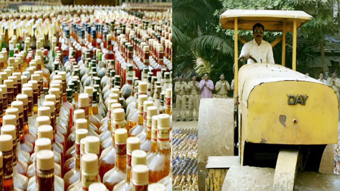 one crore liquor recovered four arrested