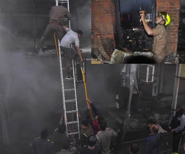 Fire breaks out in Lucknow aminabad market