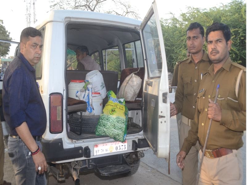 Huge amounts of raw liquor seized