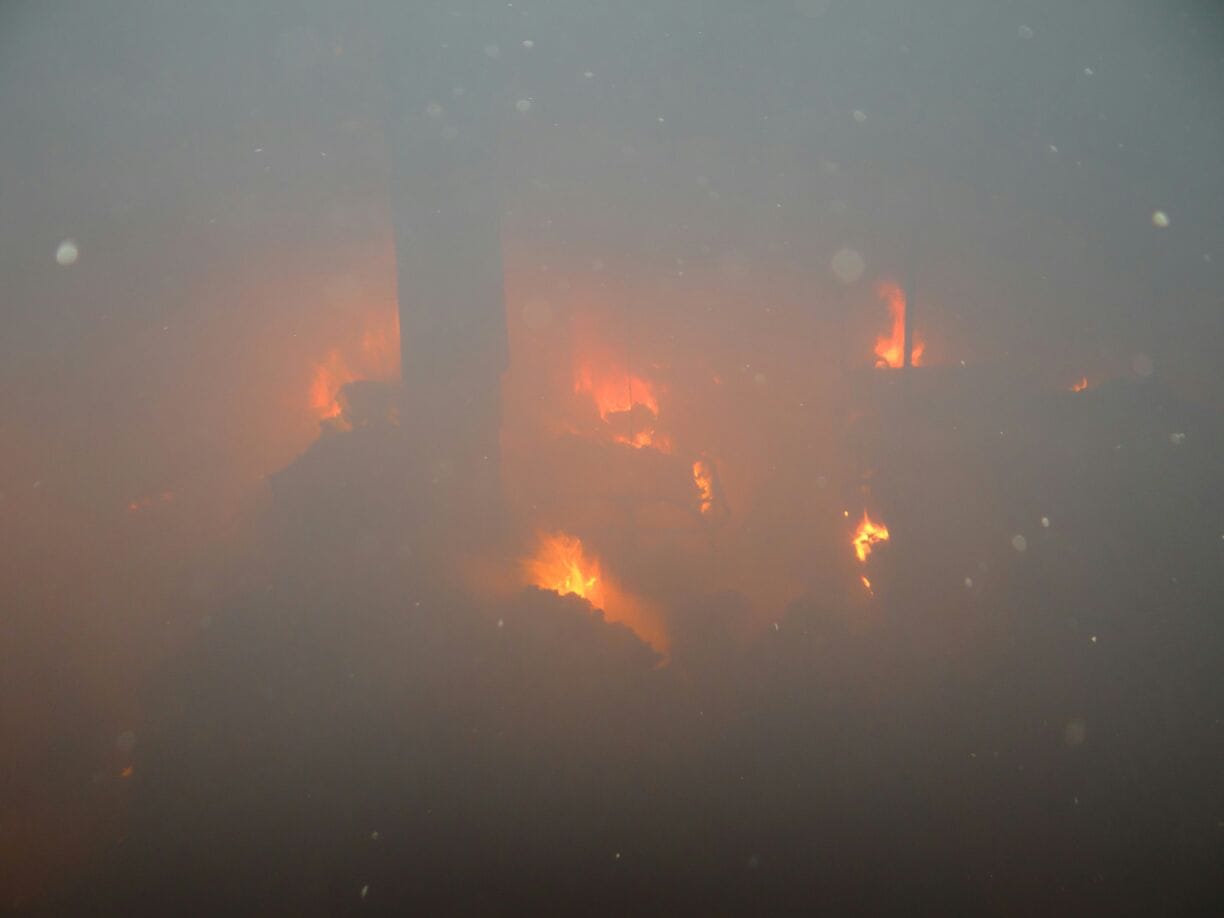 jins factory caught fire by short circuit