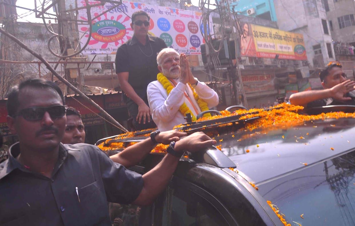 pm modi says unforgettable visit of varanasi, says thanks on twitter