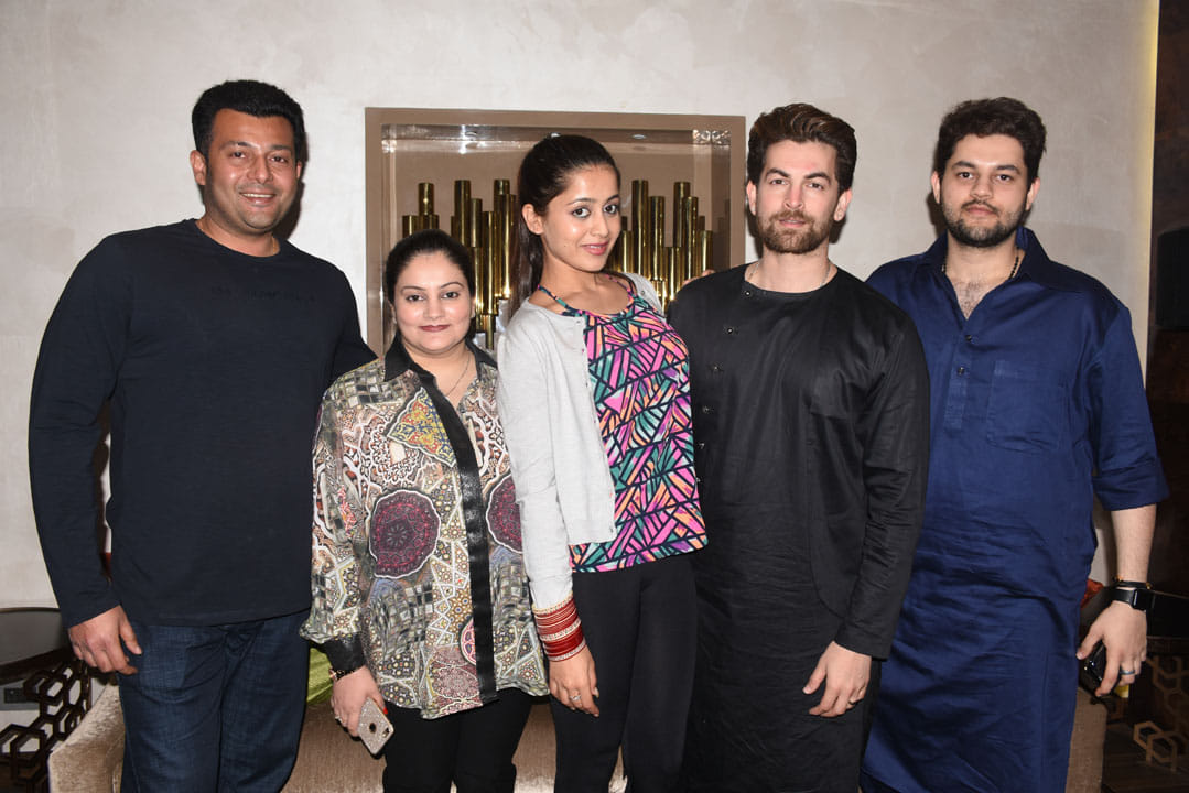 neil nitin mukesh with wife rukmini in kanpur