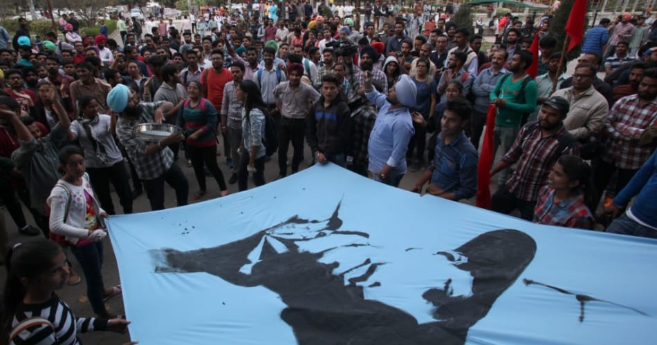 sfs protest in punjab university chandigarh, 49 arrested