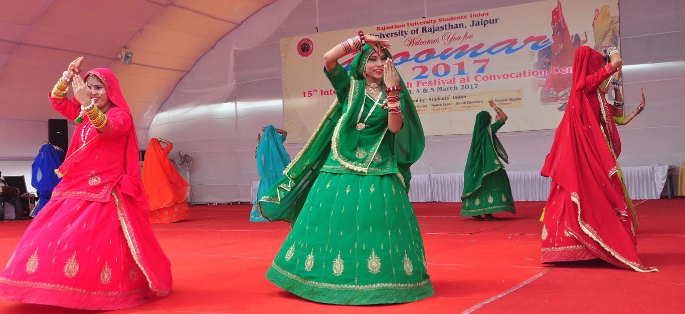 ghoomer event in rajasthan university
