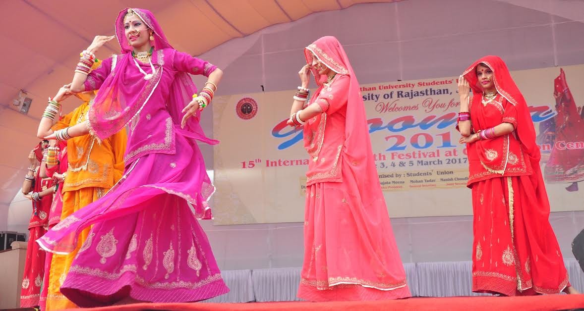ghoomer event in rajasthan university