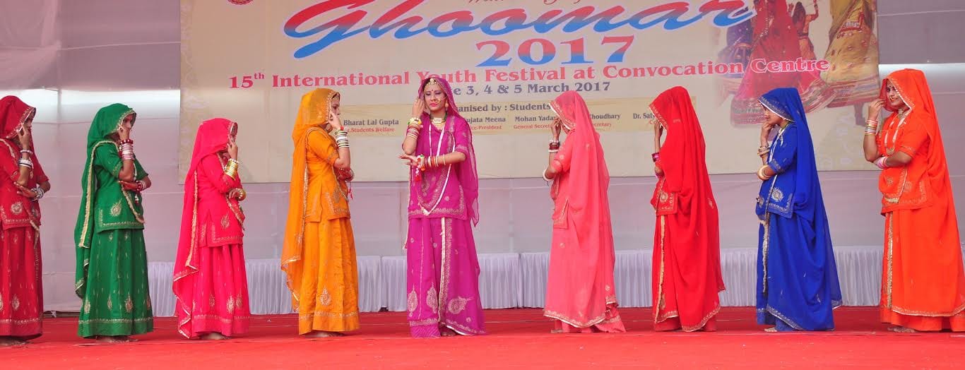 ghoomer event in rajasthan university