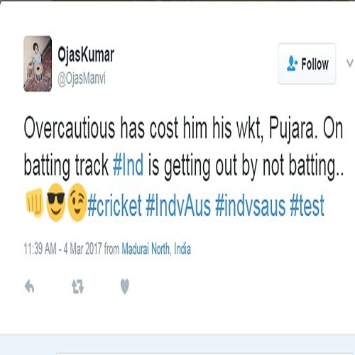 India vs Australia second test match: reaction on social media, twitter