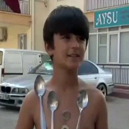 this boy become magnetic man in anger
