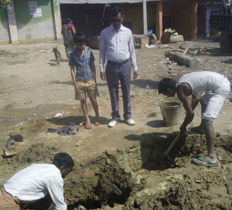 The three-day water supply interrupted