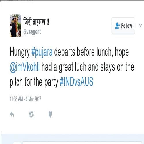 India vs Australia second test match: reaction on social media, twitter