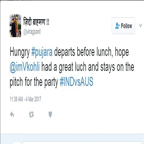 India vs Australia second test match: reaction on social media, twitter
