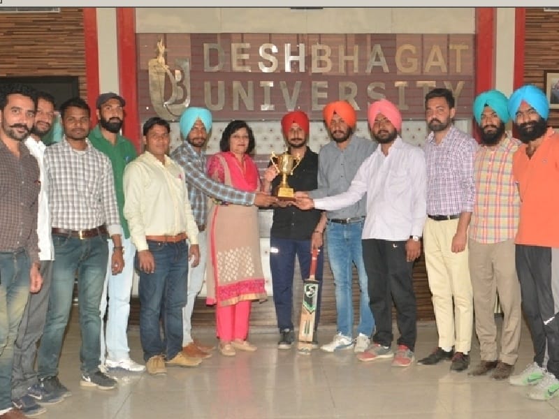 Desh Bhagat University, T-10 cricket match, Inter Faculty tournament, eight teams, Mandi Gobindgarh