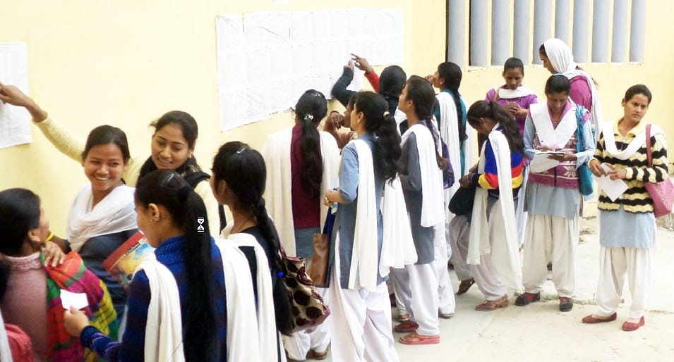 Entry forms were distributed on Sunday in colleges