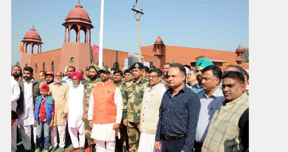 india's highest national flag on atari border at amritsar