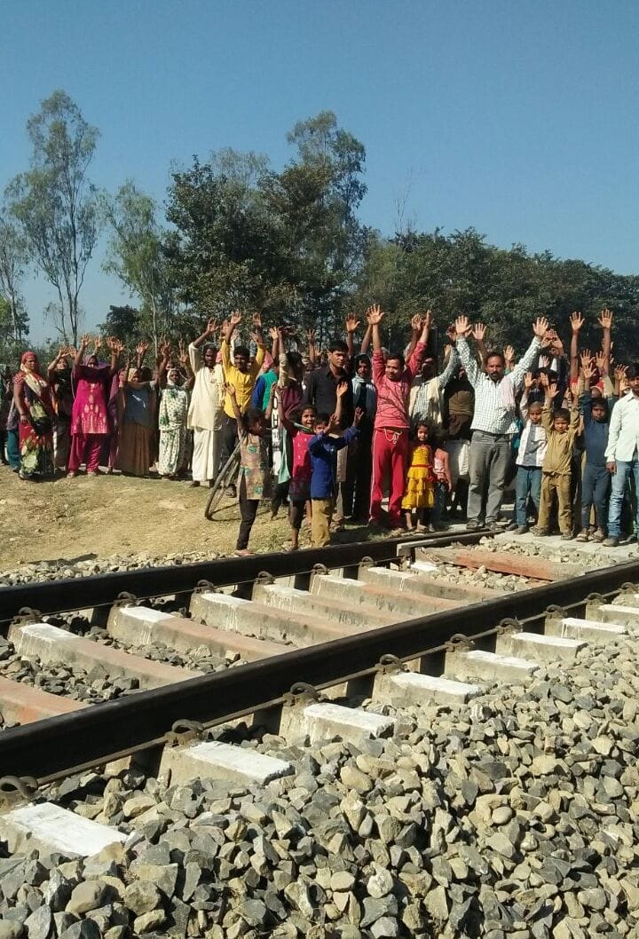Bridge under construction by villagers prevented