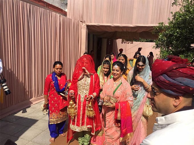 punjab congress state president captain amrinder singh grand son weds with mriganka, royal reception