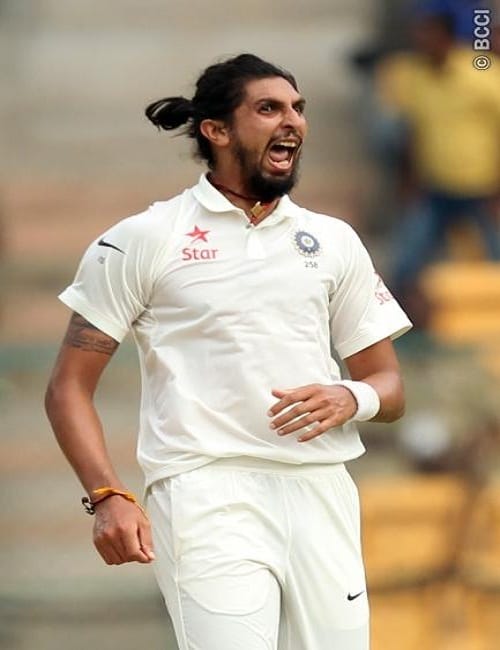 Ishant mocked the Australian captain Steve Smith by making funny faces