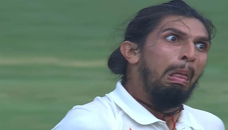 Ishant mocked the Australian captain Steve Smith by making funny faces