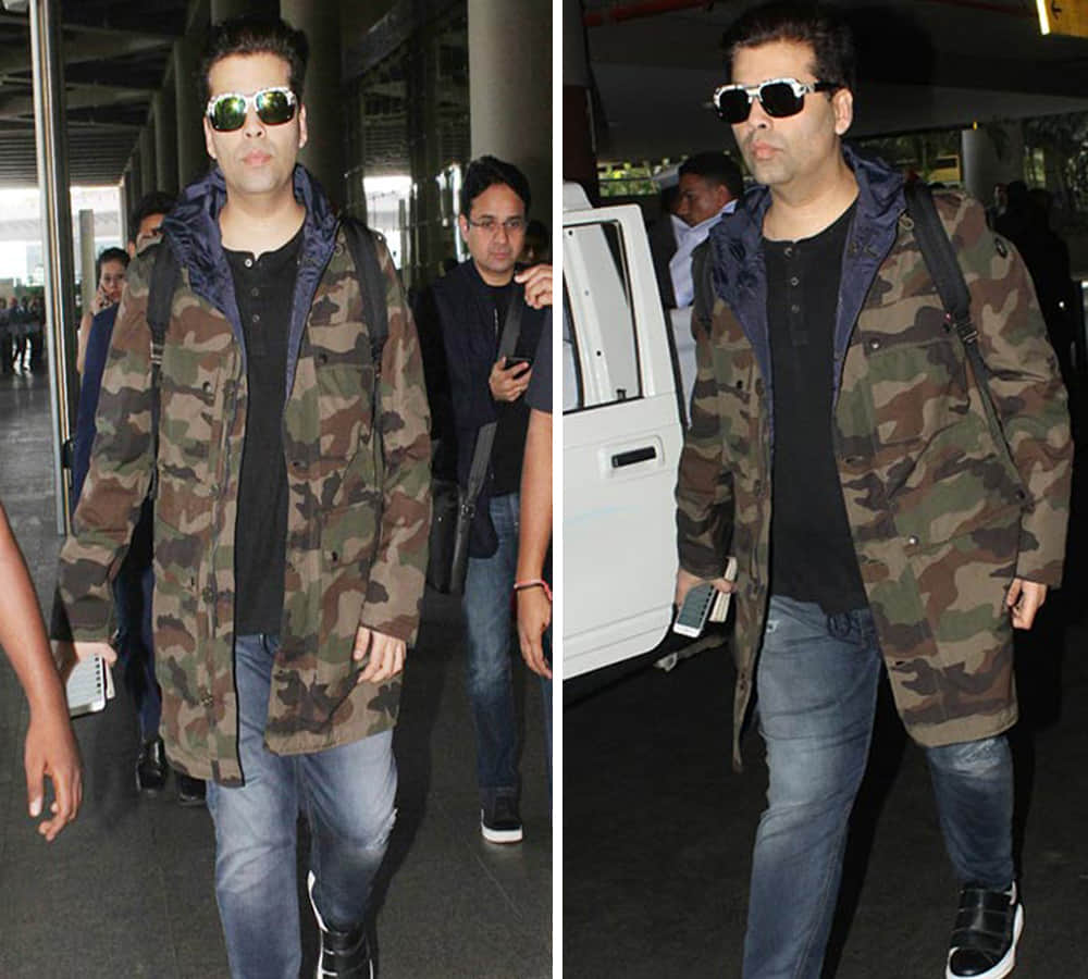 Daddy cool Karan Johar at Mumbai airport after becoming father to twins through surrogacy