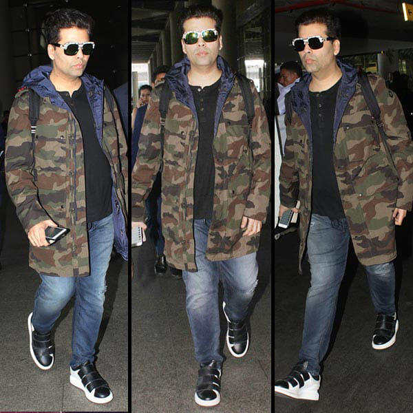 Daddy cool Karan Johar at Mumbai airport after becoming father to twins through surrogacy