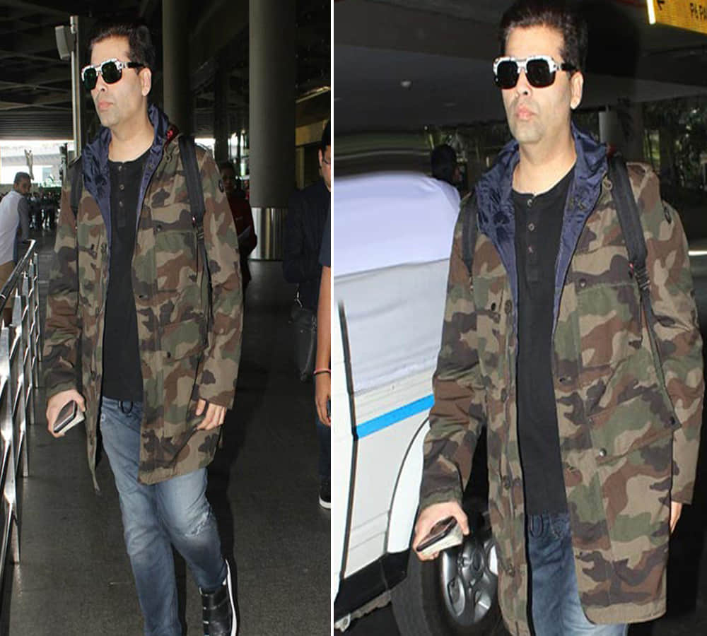 Daddy cool Karan Johar at Mumbai airport after becoming father to twins through surrogacy