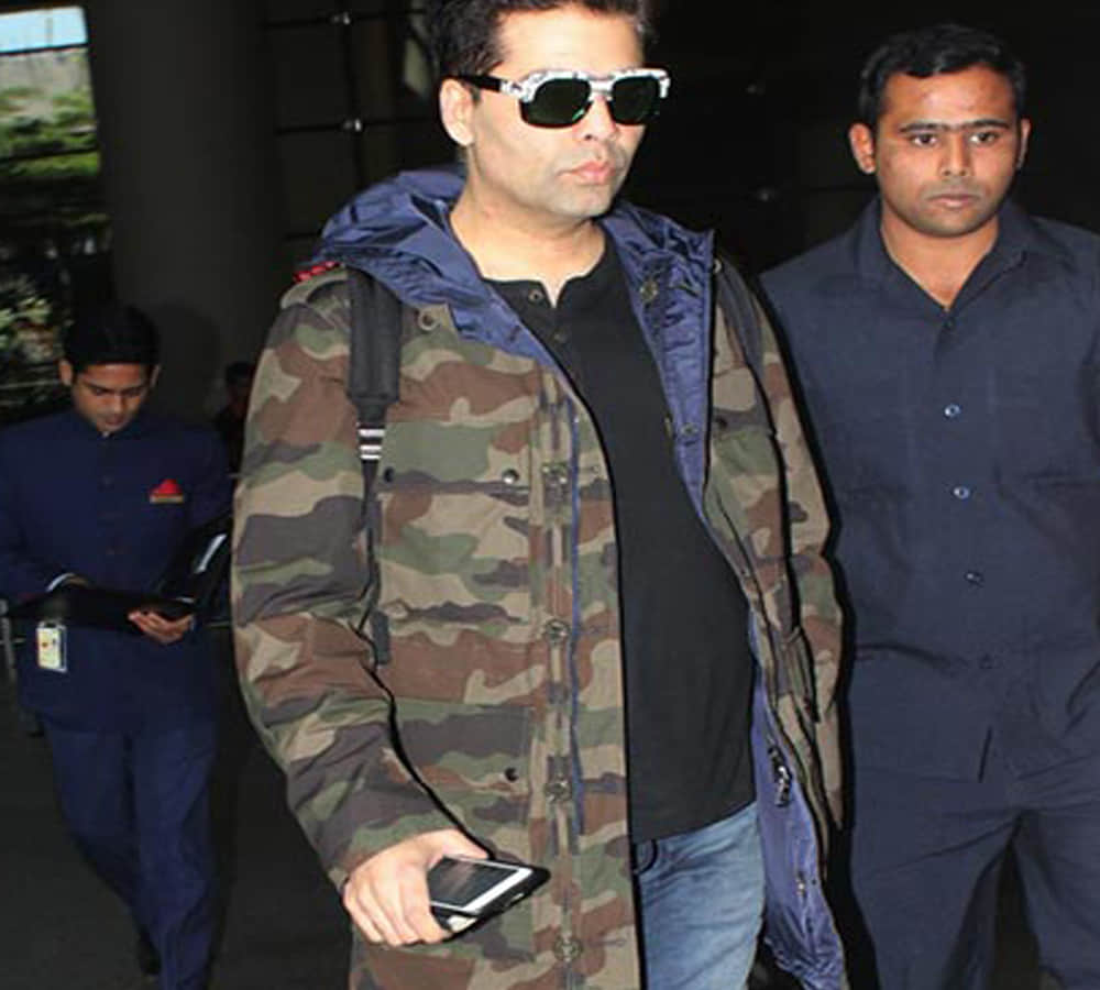 Daddy cool Karan Johar at Mumbai airport after becoming father to twins through surrogacy