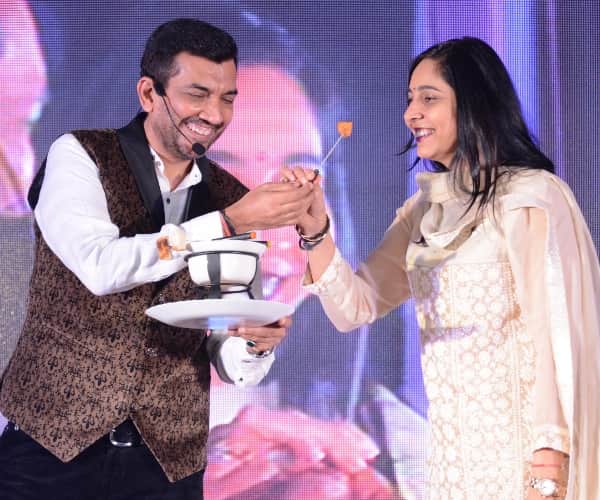 cooking show with sanjeev kapoor in Lucknow.