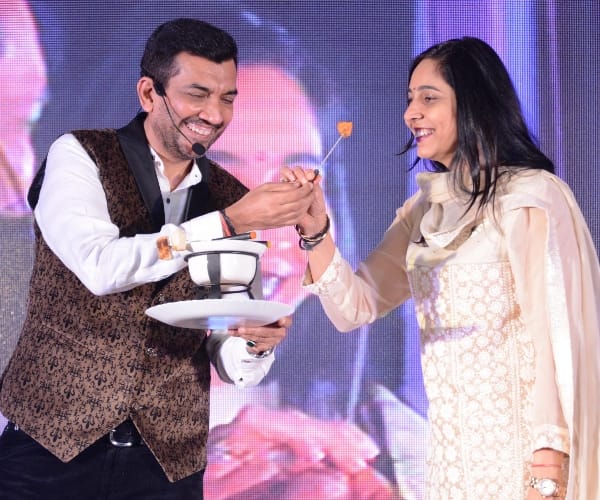 cooking show with sanjeev kapoor in Lucknow.