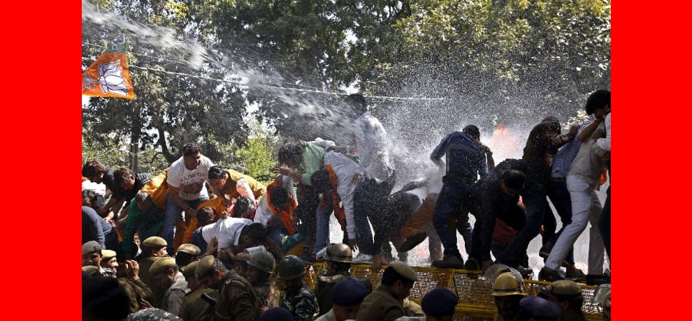 Satyendra Jain seeking to dismiss a protest outside CM's residence