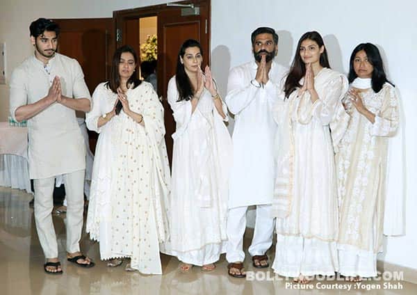 Pics:Shetty family organises prayer meet for late father