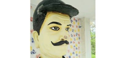 Miscreants vandalised statue of martyr Tara Chand in Solan Himachal Pradesh
