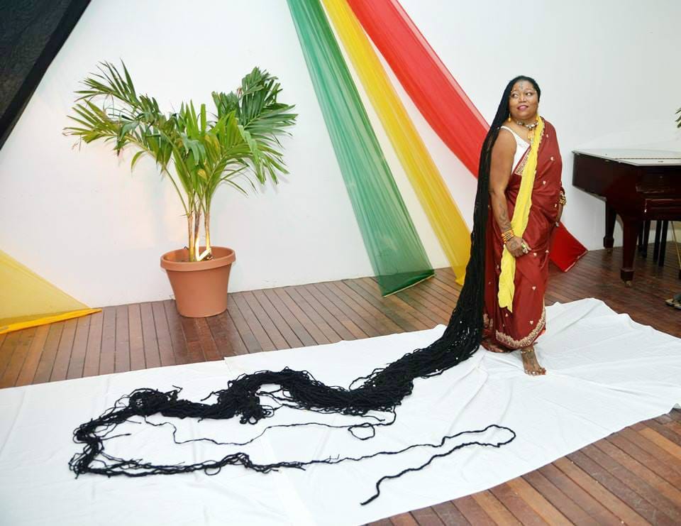 World's Longest hair women Aasha mandela,