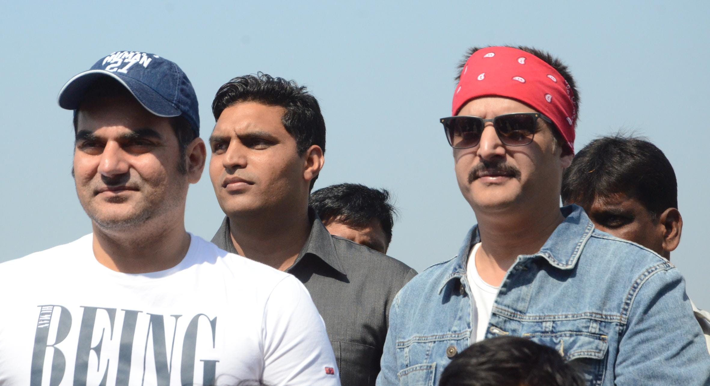 actor arbaaz khan and jimmy shergill visited blind cricket in lucknow