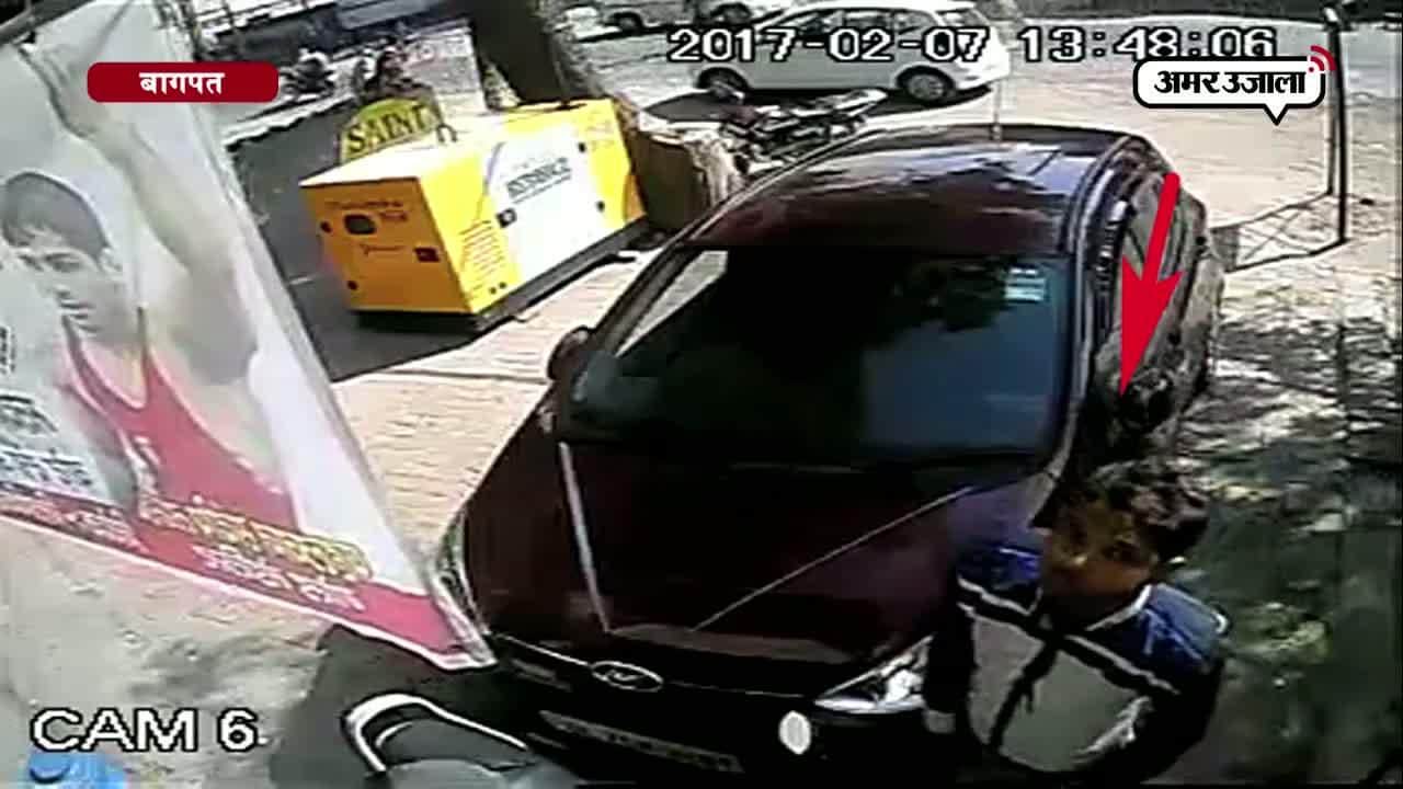 बागपत, मेरठ, क्राइम, बाइक, चोर, सीसीटीवी