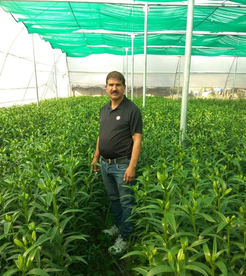 bhuwan chandra murari plant crops in barren land